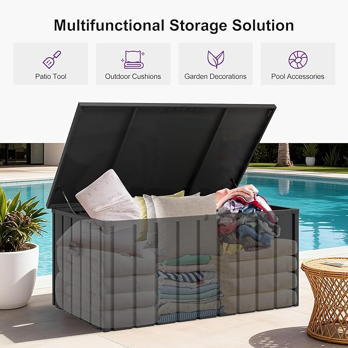 PURPLE LEAF 12' X 20' Patio Hardtop Gazebo Double Top Galvanized Steel Screen Aluminum Outdoor Solarium for Garden Backyard