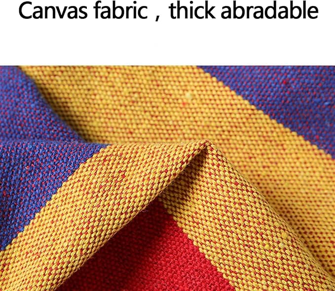 Camping Hammock, Outdoor Cotton Hammock 190 x 80 cm Portable Hammock for Camping, Terrace, Backyard, Porch, Courtyard Beach Outdoor and Indoor use(Rojo)