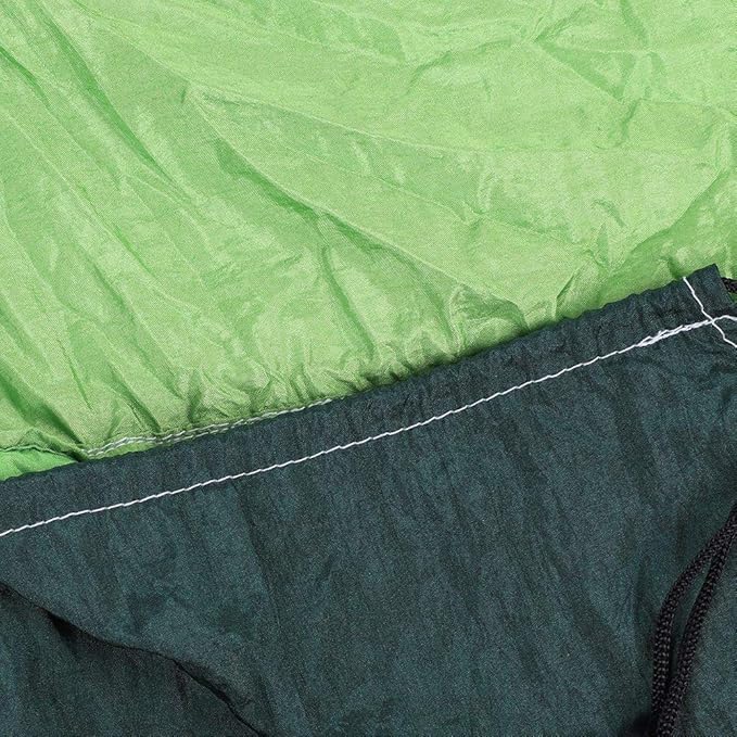Portable Camping Travel Single Hammock, Hanging Bed with Tree Strap, Lightweight Nylon Hammock for Outdoor Backpacking, Includes 2 Straps and Metal Buckles for Quick (Matching Tree with Fruit Green