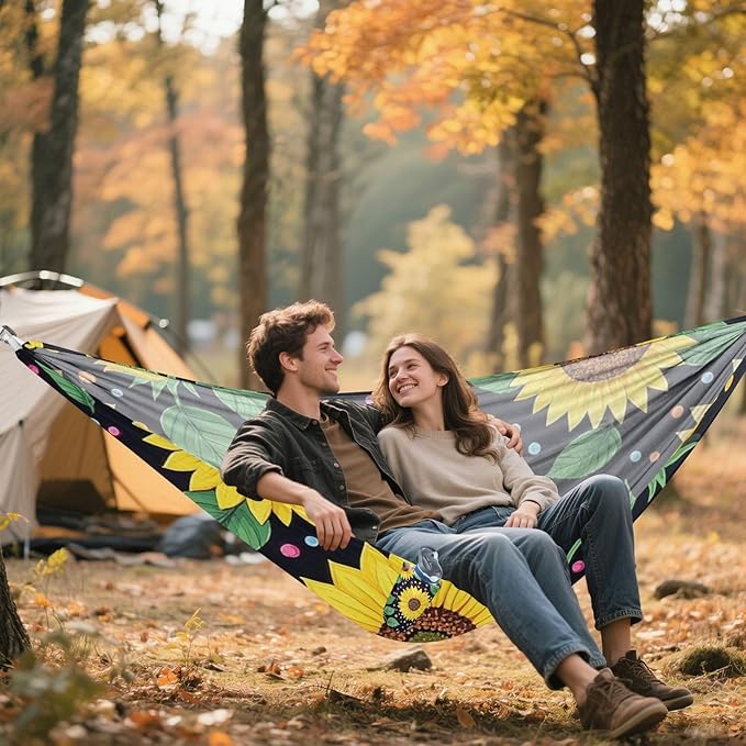 Sunflower Colorful Pearl Girasol 330lb Capacity Hammocks for Camping with Tree Straps Tree Hammock for Camping & Hiking Essential hamaca inflable para Piscina
