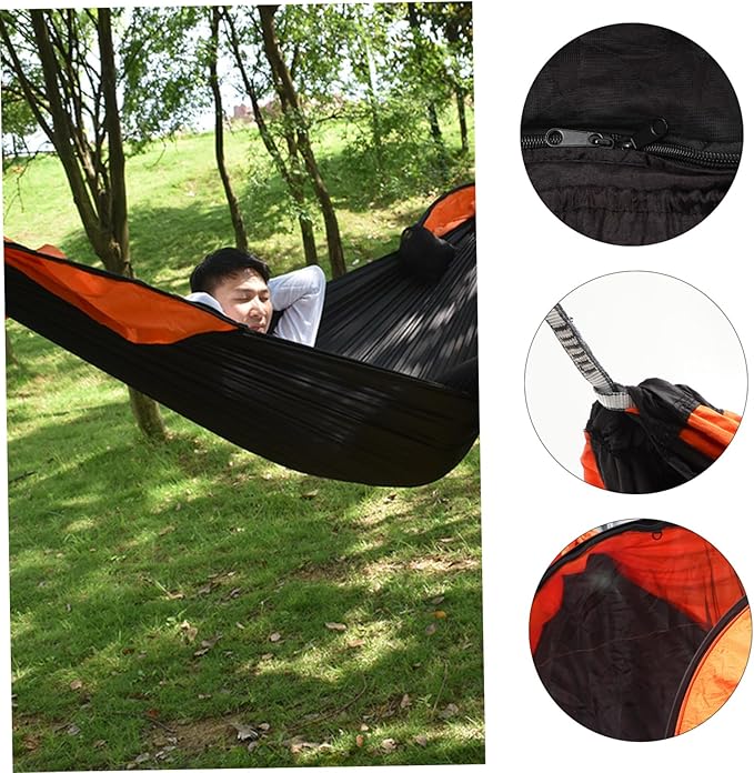 Balacoo 1pc Portable Multi-Function Hammock Netting for Outdoor Camping Parachute Canopy Tent Color for Relaxation and Picnic Activities