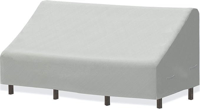 Simple Houseware 3-Seater Patio Sofa Cover Waterproof, 600D Heavy Duty, 79 x 38 x 29 Inch