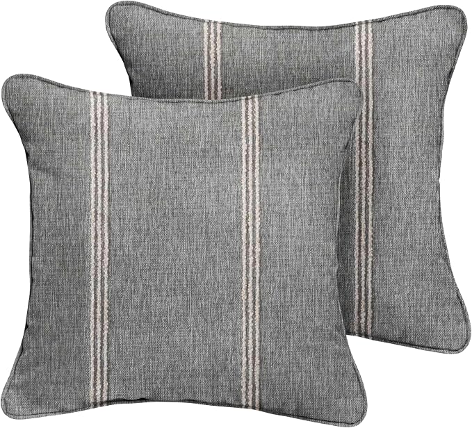 Sorra Home 18 Corded (Set of 2) Pillow, 18 in x 18 in, Tan 6 Pound
