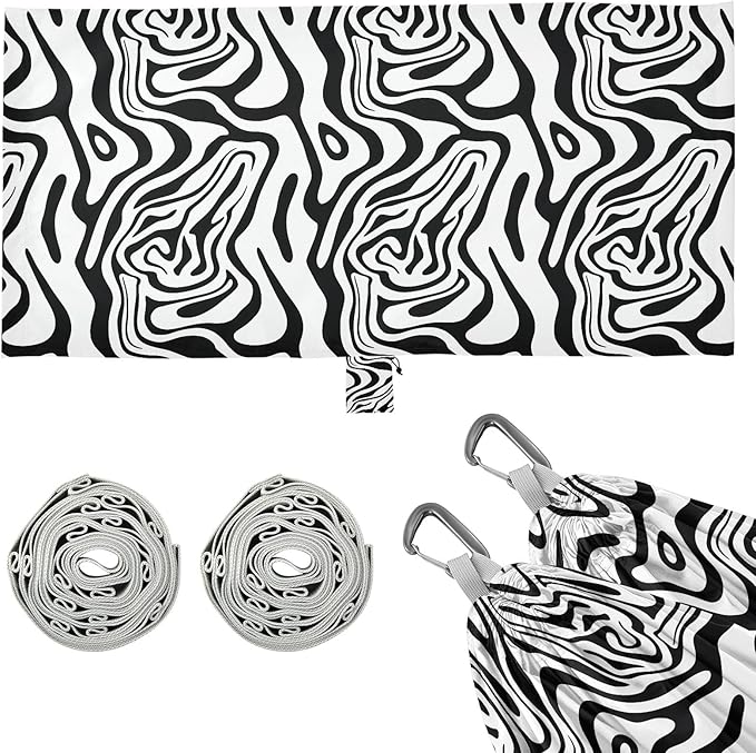 Camping Hammock Outdoor Hammocks for Outside Ripple Beach Trees Portable Lightweight with Pockets Tree Straps Indoor