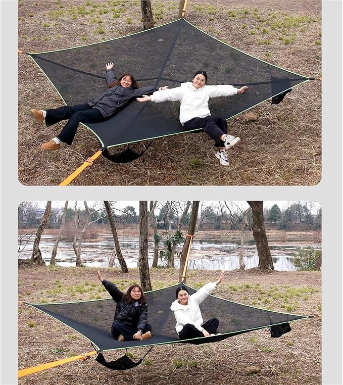 Camping Hammock， Multi Person Hammock Hold Up to 660 Lbs