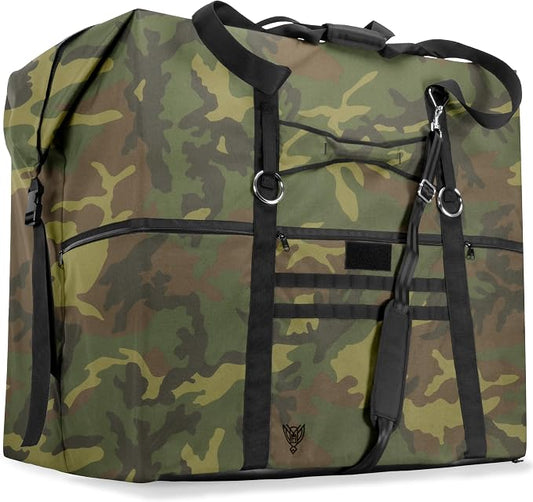 Xtreme Sight Line ~ G CUBƎ 450 Faraday Bag for Large Generators and Electronics ~ Protects Against EMP/CME/EMF/RF ~ Diamond Form Farday Lined Interior ~ Woodland Camo