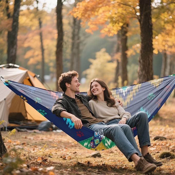 Ikat Pet Camping Hammock Fabric for Outside Patio Garden