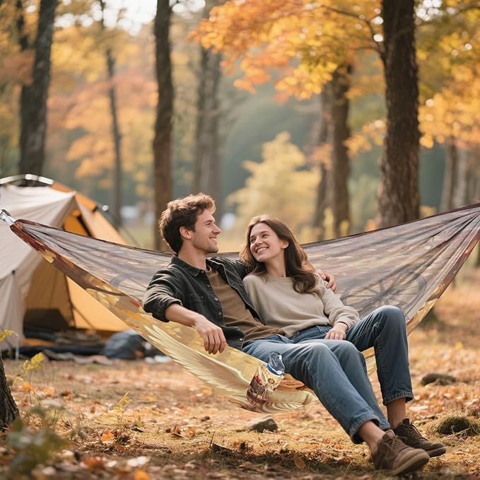 Hammocks for Outside Valentine's Day Elements Camping Hammock Portable Hammocks with Tree Straps and Carry Bag Camping Accessories for Hiking Beach Outdoor