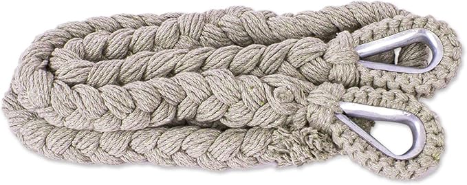 Novica Handmade Ocean Seat in Ivory Cotton Hammock Swing (Single)