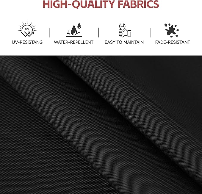 GENTEACO 10X10 FT Cantilever Umbrella, Large Offset Patio Umbrella with 6 Angle Tilts & 360° Rotation, Large Square Sun Umbrellas for Outdoor Patio Pool Deck Market, Black