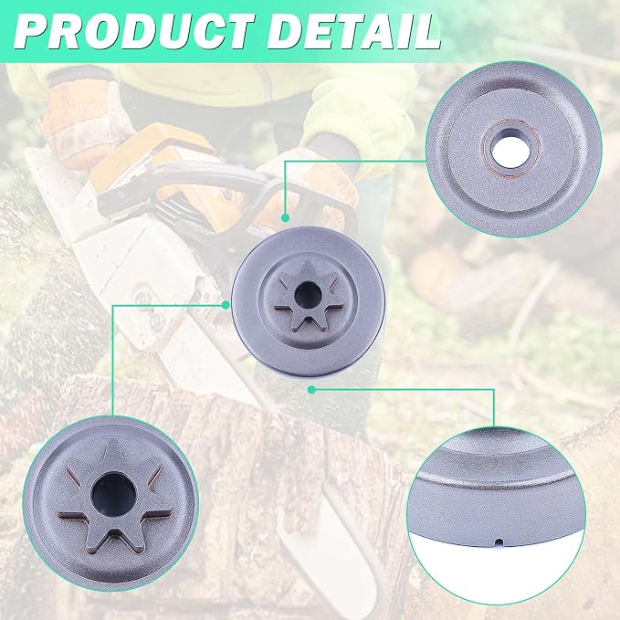 3/8" 7T Sprocket Clutch Drum Oil Pump Kit for Stihl MS290 MS310 MS390 Chainsaw, Clutch Drum with Oil Pump Worm Gear Spark Plug Replacement Parts 1125 160 2002, 1125 640 2000, 1127 160 2051