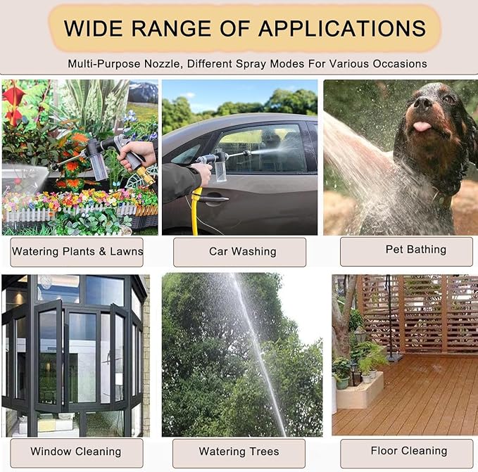 Hose Hawk Pro, Hose Hawk Pro Pressure Washer, Three Spray Modes, Universal and Easy to Install, Effortless Dirt & Stain Removal (1PC)