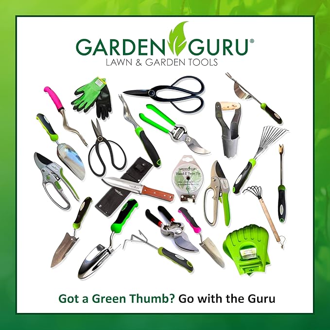 Garden Guru Root Weeder Tool with Ergonomic Handle - Stainless Steel Weed Puller for Planting, Weeding, Flower and Vegetable Care in Lawn Garden Yard | Rust Resistant - 1 Case (50 Pcs)