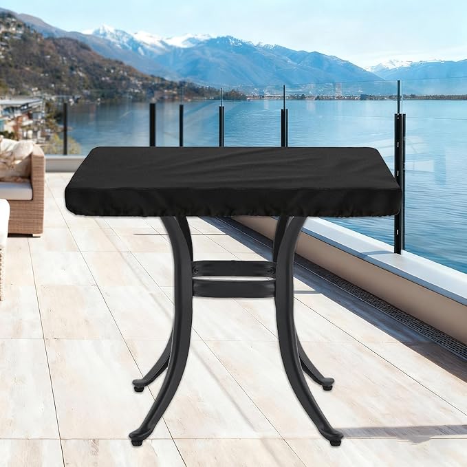 Patio Table Covers Waterproof Rectangular for Outdoor Furniture Heavy Duty Table Cover Rectangle,Windproof Outdoor Patio Coffee & Dining & Folding Table Cover Weatherproof,72"L×30"W×6"H