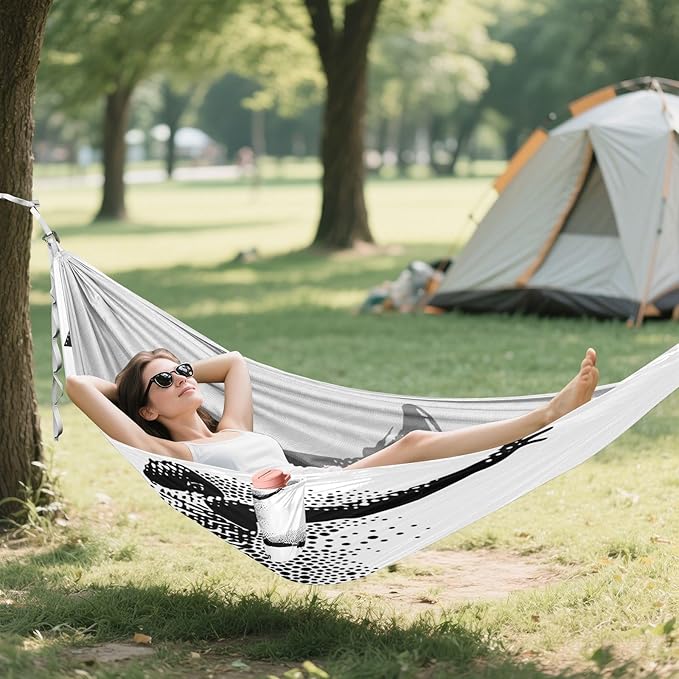 Basketball Player 330lb Capacity Outdoor Hammock with Portabl Carry Bag Fabric Hammock for Indoor Outdoor Patio Silla colgante para Patio Exterior