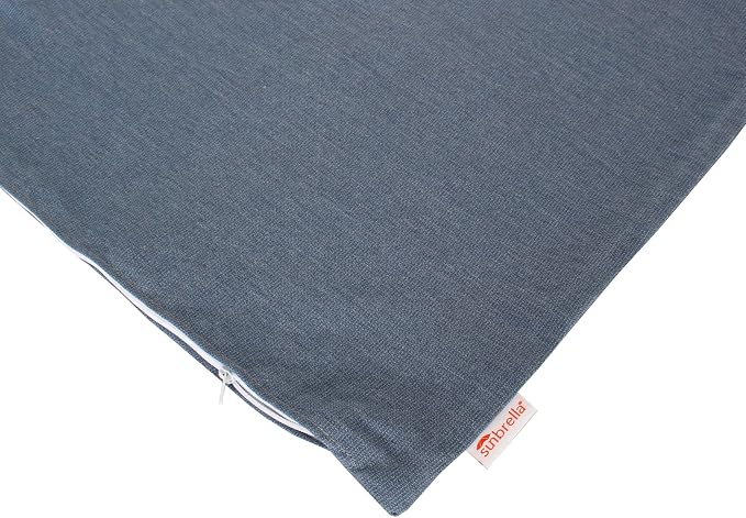 Outdoor/Indoor Sunbrella Throw Pillows Square Set of 2 Pieces 18 inch x 18 inch Spectrum Denim - Cover Only, Insert Not Included