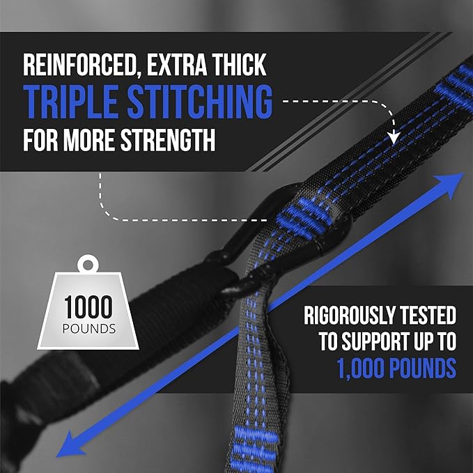 Bear Butt Double Camping Hammock and Bear Butt Kodiak Hammock Straps Bundle
