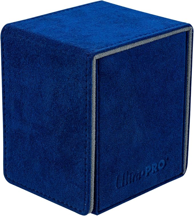 Ultra Pro - Vivid Alcove Flip Deck Box (Blue) - Protect and Store up to 100 Double Sleeves Standard Size Cards, Perfect for Sports Cards, Gaming Cards & Collectible Trading Cards