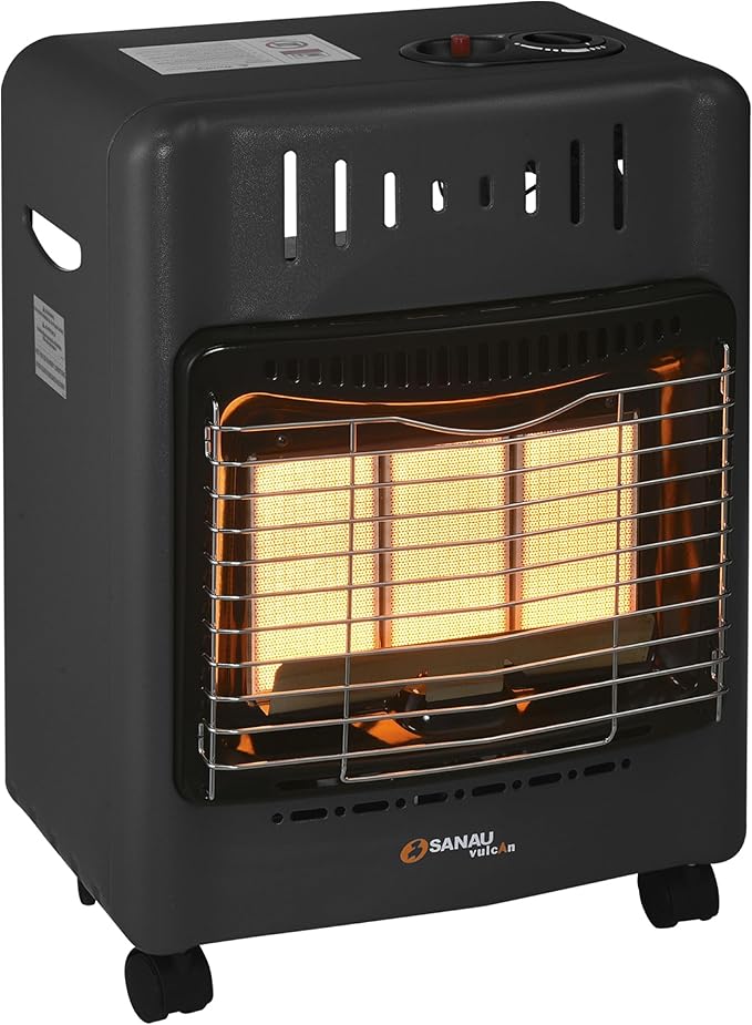18,000 BTU Propane Heater for Garages, Construction sites and yards, Propane Garage Heater Quiet with Gas Regulator and Hose, Heating Area Up to 450 sq. Ft(Black)