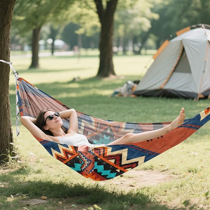 Retro Pet Outdoor Hammock with Tree Straps Cloth for Outside Beach Patio Garden