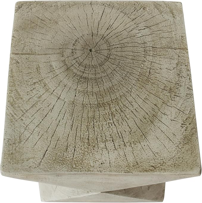Christopher Knight Home Lux Outdoor Weight Concrete Side Table, Light Gray