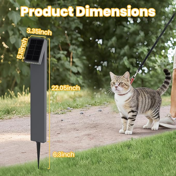 SOTTLOT Solar Walkway Light, Dimmable Metal Solar Pathway Light Outdoor IP65 Waterproof, 3000K 500LM Solars Yard Lights for Yard Garden Patio Landscape Lawn