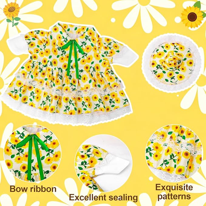 Porch Goose Outfit, 23" Porch Goose Clothes with Strawberry Skirt and Hat for Spring Summer Party Outdoor Patio