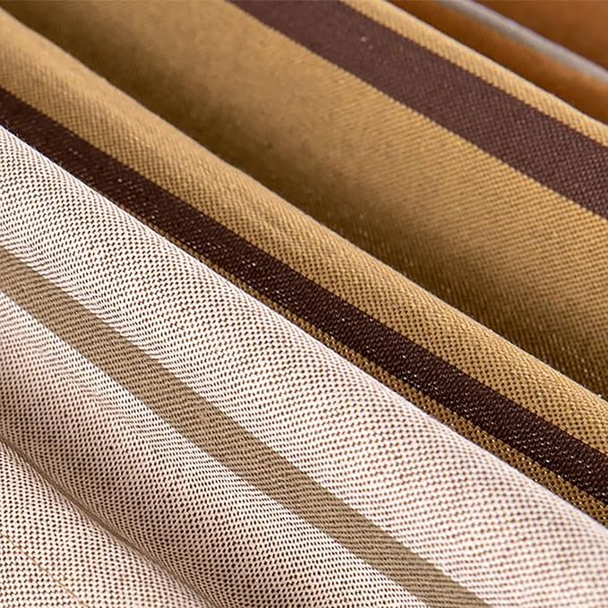 Lazy Daze Hammocks Cotton Fabric Spreader Bar Hammock and 10.5 Ft Wood Arc Hammock Stand Combo, for Indoor, Outdoor, Patio, Garden, Backyard, Khaki and Brown