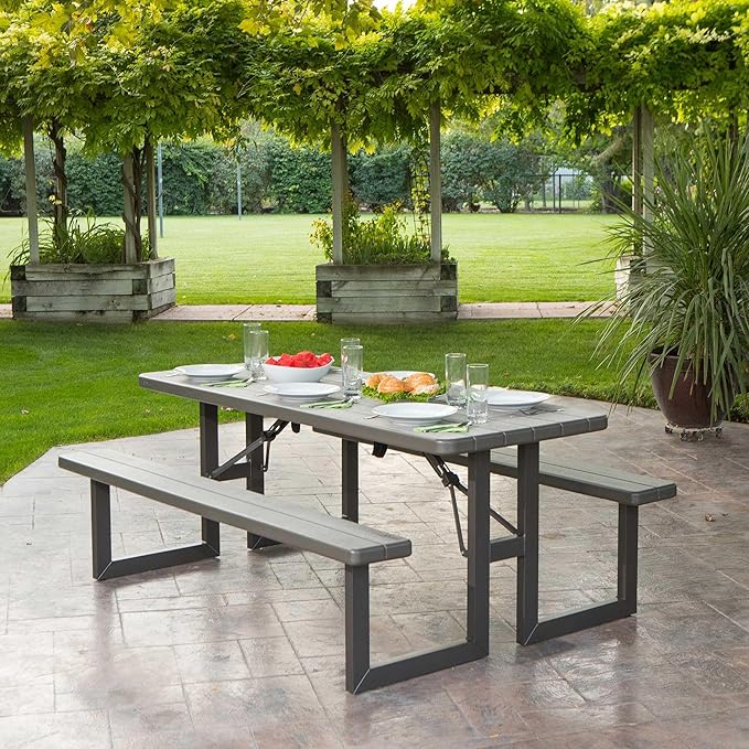LIFETIME 6-Foot Craftsman Folding Picnic Table