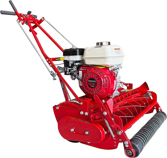 Reel Mower Groove Roller, 25" Self Propelled, 7 Blade, 5.5HP Honda, Mclane 25-5.5G-7-GR