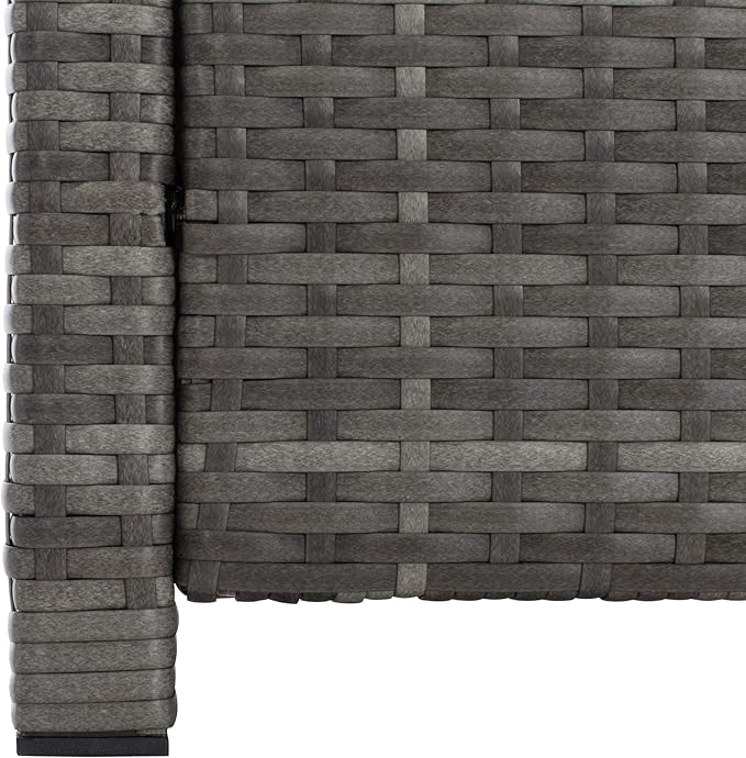 Safavieh PAT7516B Collection Vellor Grey 4-Piece Outdoor Living Patio Set, Grey/Grey