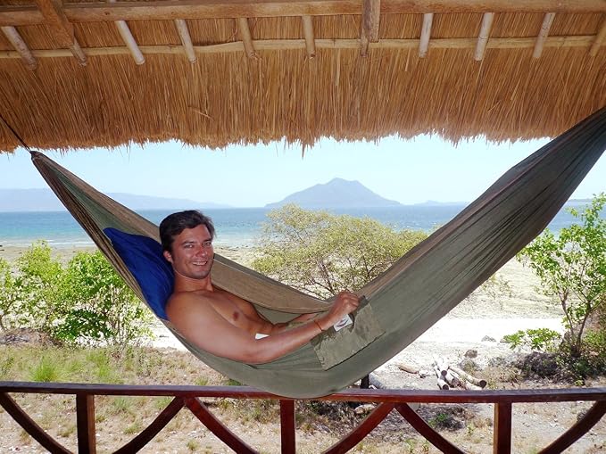 Hammock Bliss Double - Extra Long - Extra Wide - Extra Large - Two Person Double Wide Camping Hammock - Suspension System Included - The Largest Double Hammock On Planet Earth