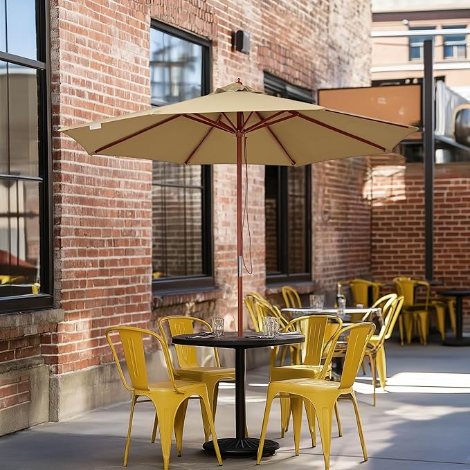 Yescom Patio Umbrella Replacement Outdoor Canopy Beach Backyard Market Table Top Cover