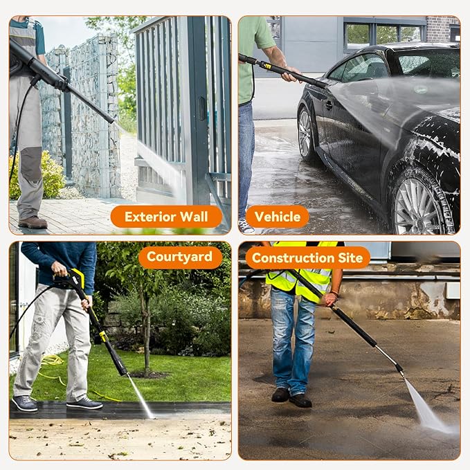 4300 PSI Pressure Washer Pump, 1" Shaft, Commercial Replacement Pump | Professional Cleaning Performance • Long Service Life • 2800PSI-4300 PSI,4.0 GPM • Triplex Plunger Pump for Gas Power Washers