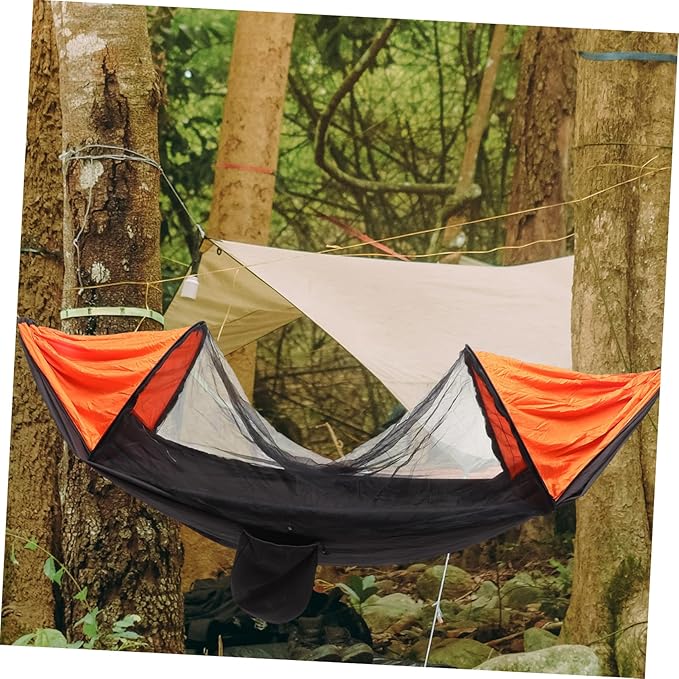 Balacoo 1pc Portable Multi-Function Hammock Netting for Outdoor Camping Parachute Canopy Tent Color for Relaxation and Picnic Activities