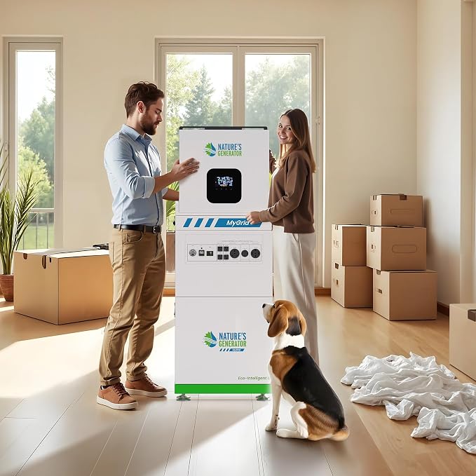 Nature’s Generator MyGrid Lithium 10K Solar Generator with Plug&Play Design