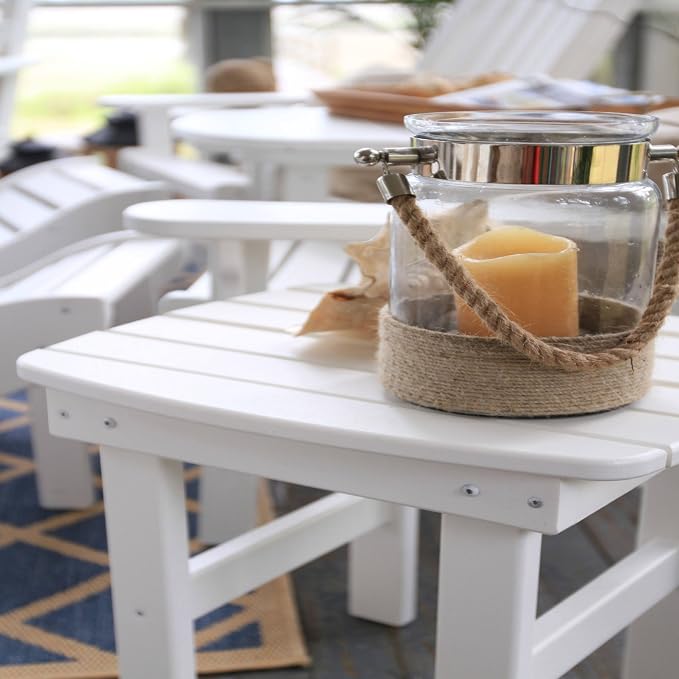 Pawley's Island Original Weatherwood Outdoor Side Table, Durawood, Stainless Steel Hardware, Mortise and Tenon Joints, Fit N Finish Design, Handcrafted in The Carolinas