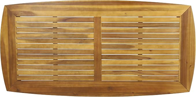 Christopher Knight Home Ashley Outdoor 7 Piece Acacia Wood Dining, Teak and Dark Gray