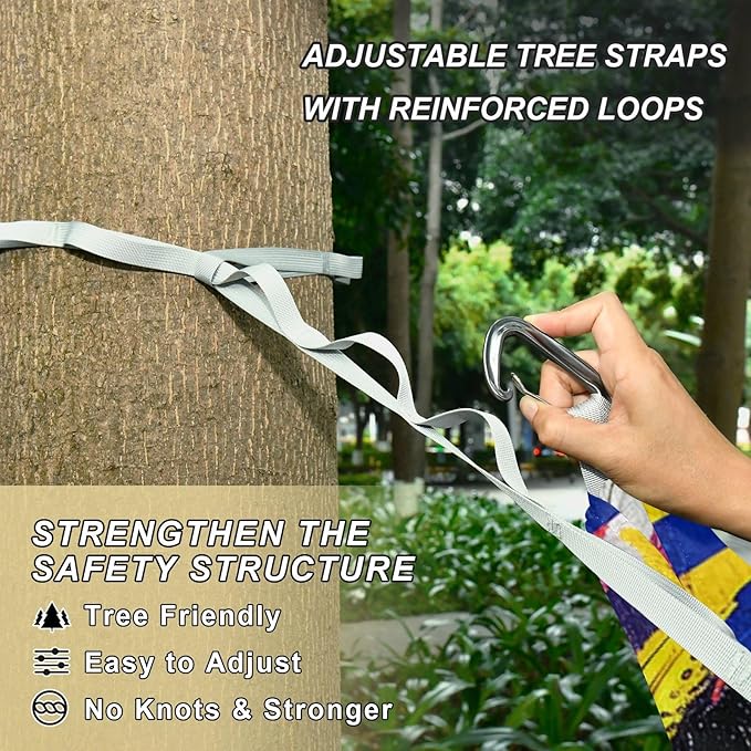 Animal Skin Pattern 330lb Capacity Outdoor Hammock with Tree Straps Backyard Hammock for Camping Travel Accessories amacas para patios con Base de adultos
