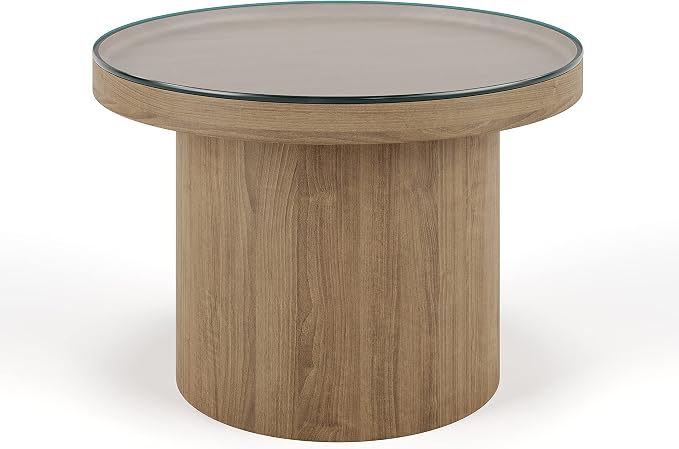 The Better Bevel 36 inch Round Glass Table Top - Clear Tempered Glass Surface Protector - Safe Pencil Polished Edge - Coffee, Dining and End Table