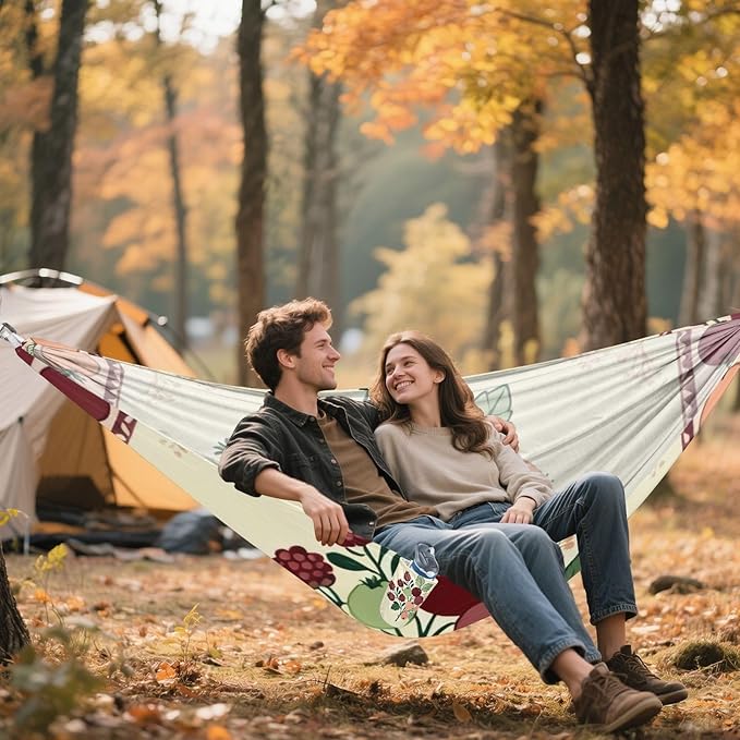 Berry and Fruit Hammocks for Camping with Portabl Carry Bag Hanging Hammock Outside Beach Patio Garden