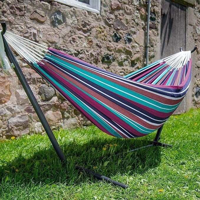 Hammocks 200 * 150cm hamock Two-Person Hammock Camping Thicken Swinging Chair Outdoor Hanging Bed Canvas Rocking Chair Not with Hammock