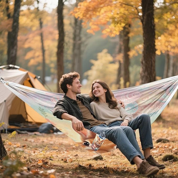 Hammocks for Outside Easter Bunny Camping Hammock Portable Hammocks with Tree Straps and Carry Bag Camping Accessories for Hiking Beach Outdoor