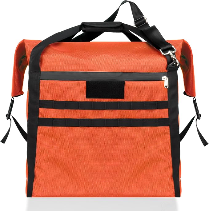 Xtreme Sight Line ~ G CUBƎ 50 Faraday Bag for Small to Medium Generators and Electronics ~ Protects Against EMP/CME/EMF/RF ~ Diamond Form Farday Lined Interior ~ Safety Orange