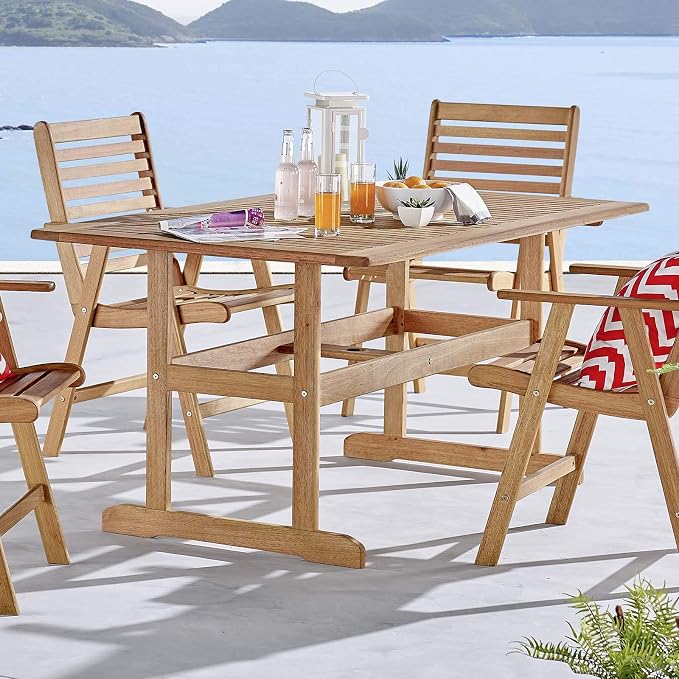 Modway EEI-3675-NAT Hatteras Dining Table, Natural