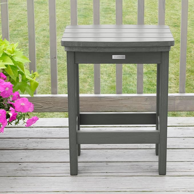 Highwood Lehigh 3pc Counter Height Balcony Dining Set, Coastal Teak