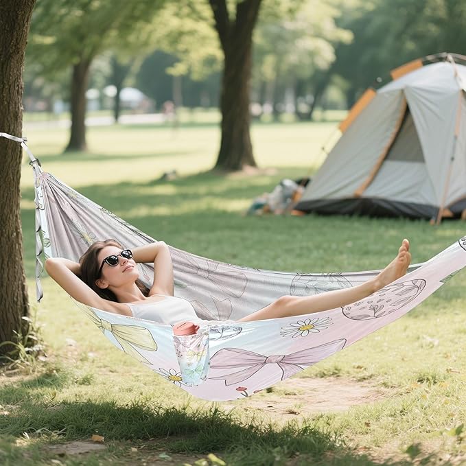 Hammocks for Outside 1769395190689 Camping Hammock Portable Hammocks with Tree Straps and Carry Bag Camping Accessories for Hiking Beach Outdoor