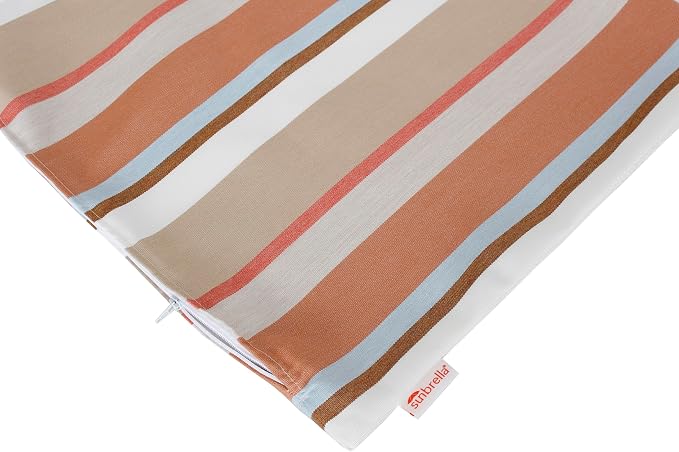 Outdoor/Indoor Sunbrella Throw Pillows Square Set of 2 Pieces 24 inch x 24 inch Beaming Mojave - Cover Only, Insert Not Included