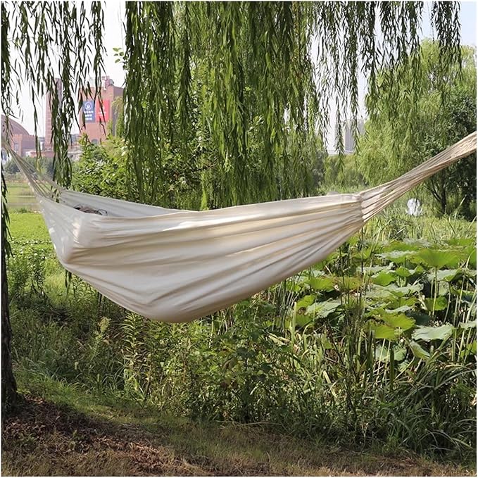 Hammocks A White Organic Cotton Hammock Double Two Person, Ethical, Fair Trade, Large