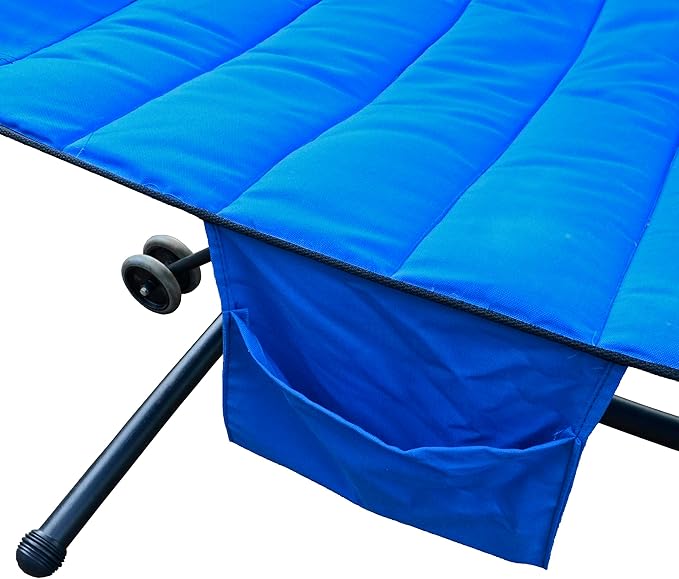 Algoma Net Padded Olefin Fabric Hammock and Steel Arc Stand Combination
